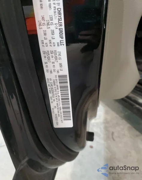 2014 Chrysler Town & Country Touring из США, поврежденный, VIN 2C4RC1BG3ER437518